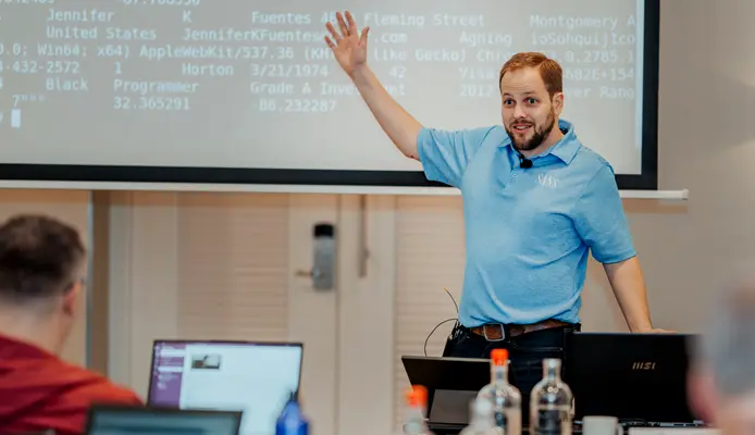 Instructor Teaching in Classroom