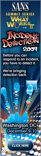 Incident Detection Summit 2009