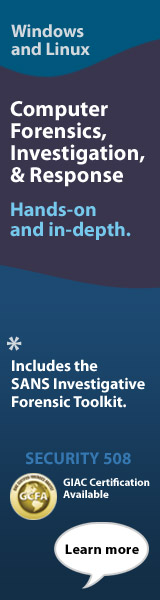 SEC508 :: Computer Forensics, Investigation, and Response
